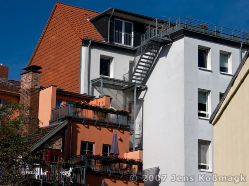 Roof Terrace With External Staircase Schwerin Jekophoto