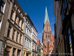 Schwerin cathedral with old town