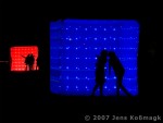 Kissing In Front Of Color Cubes